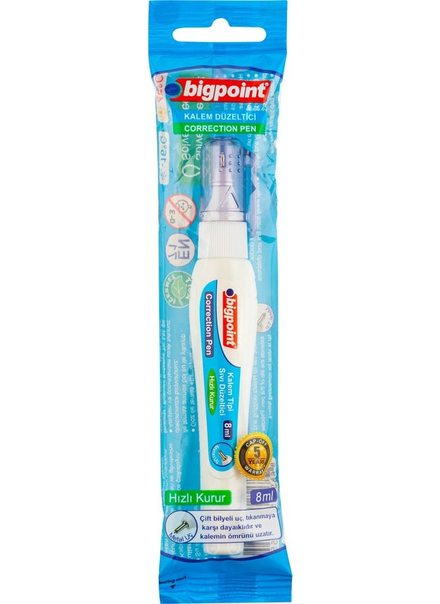 Bigpoint Pen Type Liquid Eraser 8 ml Blister  - Image 1