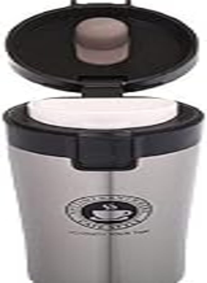 Fresh Fresh Stainless Steel Thermal Mug 380 ML With Safe Button And Strainer - Silver 