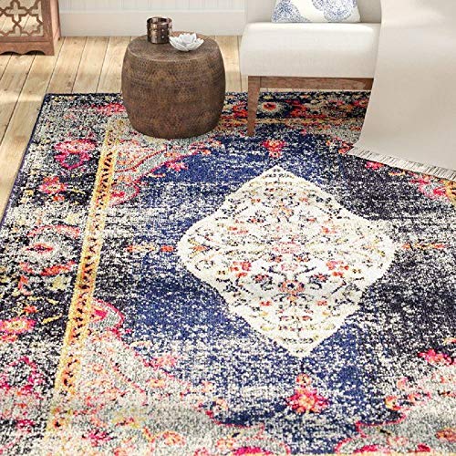 Status Contract 3 x 5 Feet Multi Printed Vintage Persian Carpet Rug Runner for Bedroom/Living Area/Home with Anti Slip Backing, Rectangular - Image 2