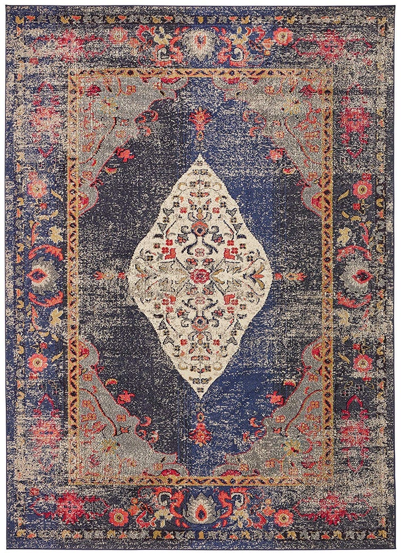 Status Contract 3 x 5 Feet Multi Printed Vintage Persian Carpet Rug Runner for Bedroom/Living Area/Home with Anti Slip Backing, Rectangular - Image 3