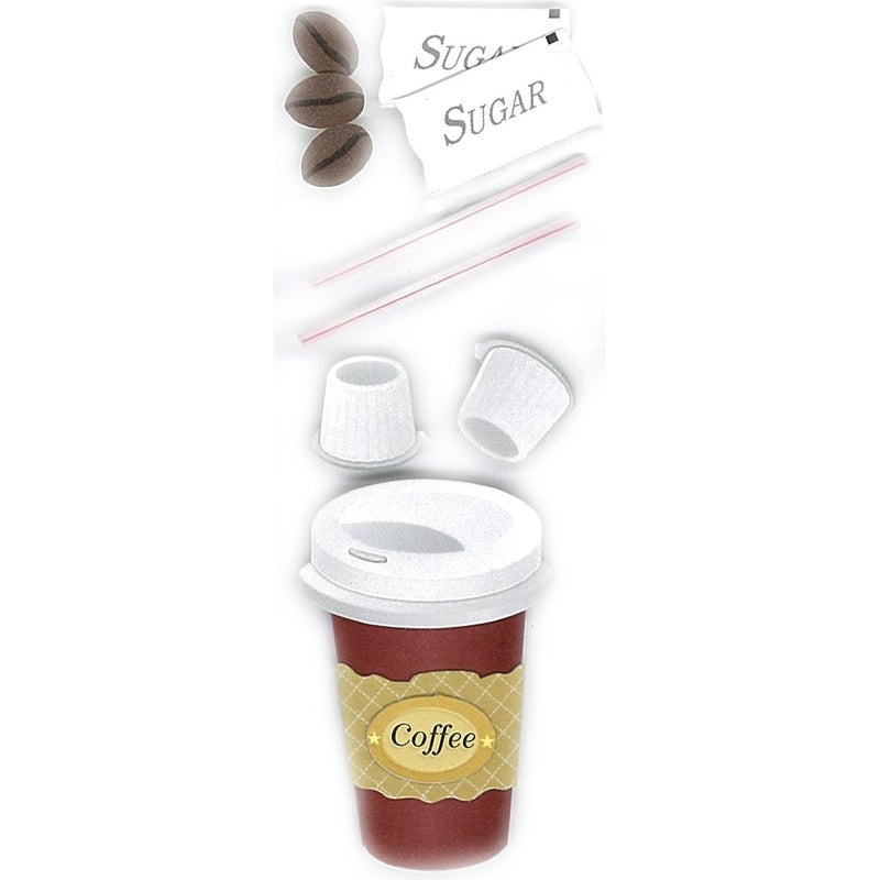 EK Success Jolee's Boutique Coffee Dimensional Sticker - Image 5