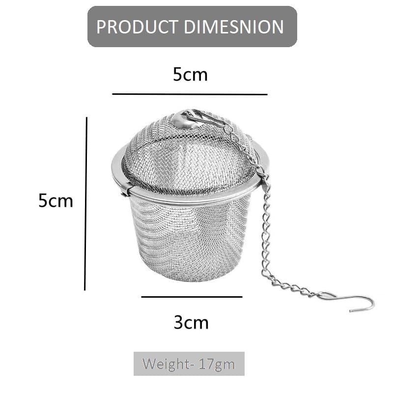 Brunchy Tea Infuser Stainless Steel Mesh Ball - Rust-Free Stainless Steel Tea Infuser and Green Tea Maker with Filter - Ideal for Herbal & Coffee Brewing - Durable and Easy to Clean (1) - Image 2