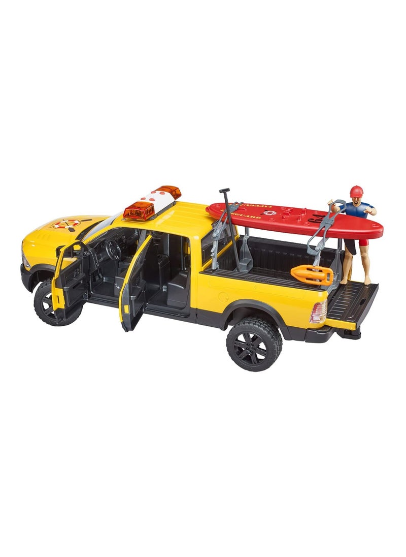 Bruder Ram 2500 Power Wagon Life Guard with Figure  - Image 3