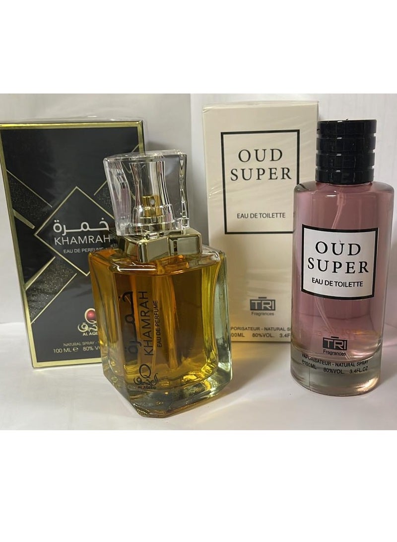 تي أر آي عود سوبر 100مل +عطر خمره 100مل
