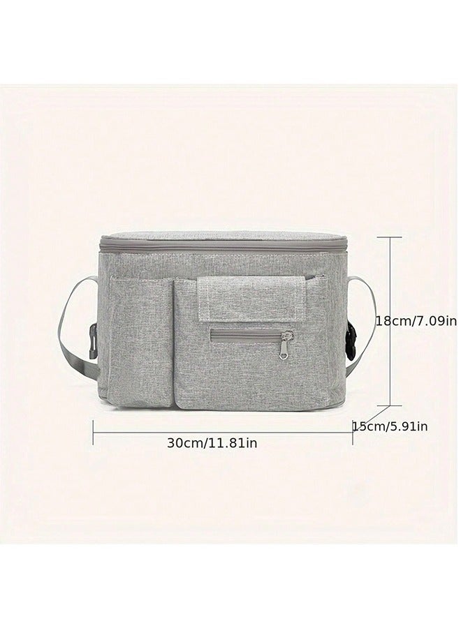 ORiTi Baby Stroller Diaper Storage Organizer Bag Grey - Image 2