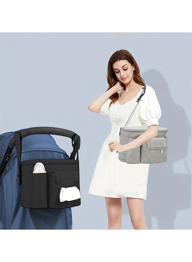 ORiTi Baby Stroller Diaper Storage Organizer Bag Grey - Image 4