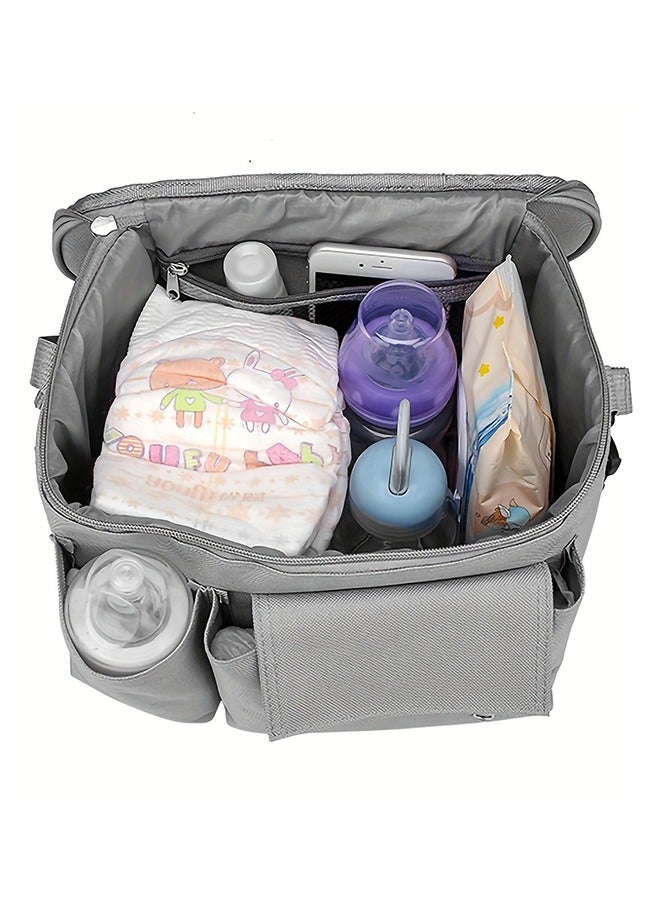 ORiTi Baby Stroller Diaper Storage Organizer Bag Grey - Image 5