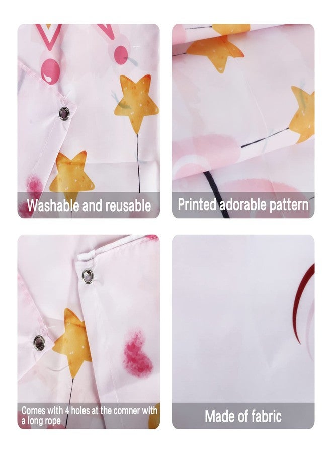 INNORU Welcome Baby Girl Door Banner Decor, Gender Reveal Party Door Cover Decor, Baby Shower, Girl Birthday Party Photo Booth Backdrop Background Supplies - Image 3