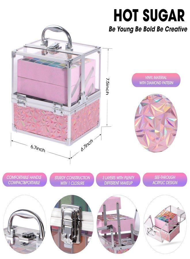 Hot Sugar Teen Makeup Kit for Girls 13-15, Kids Makeup Kit, Makeup Gift Set for Birthday Parties Makeovers & Christmas (PINK) - Image 2