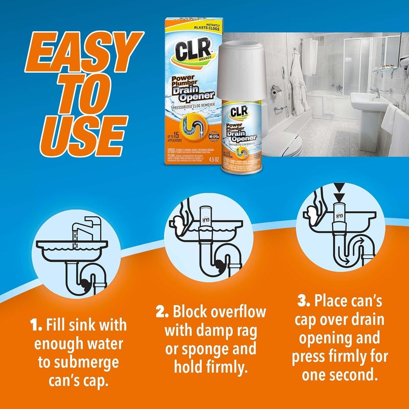 CLR POWER PLUMBER PRESSURIZED PIPE & DRAIN UNCLOG - 4.5 OZ - Image 5