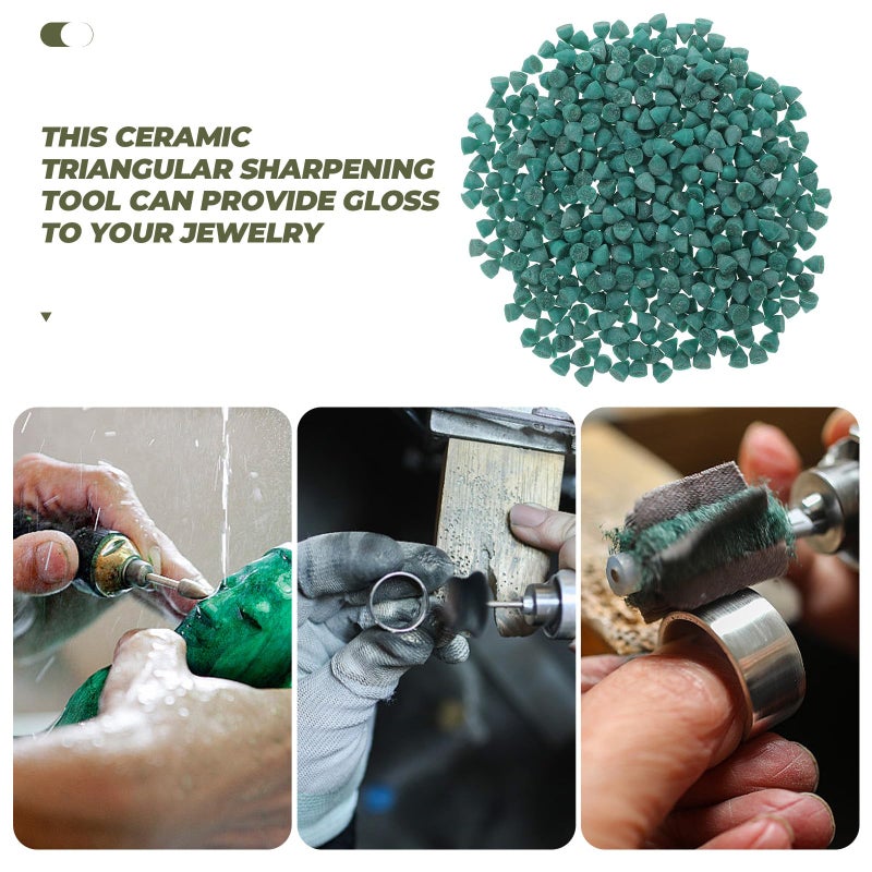 Silicon Carbide Tumbling Media Cones 500g Jewelry Polishing Abrasive For Rotary Tools - Image 4