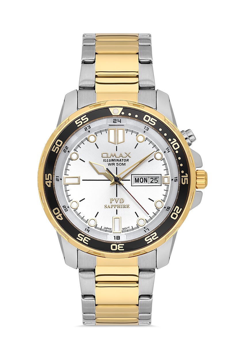 OMAX Men's Wrist-Watch | Analog | Stainless Steel Band | Elegant Design - Image 1