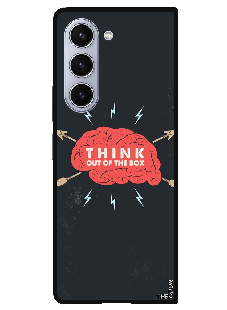 Theodor Protective Case Anti Scratch Shock Proof Bumper Cover For Samsung Galaxy Z Fold 6 Think out of the box (2) - Image 1