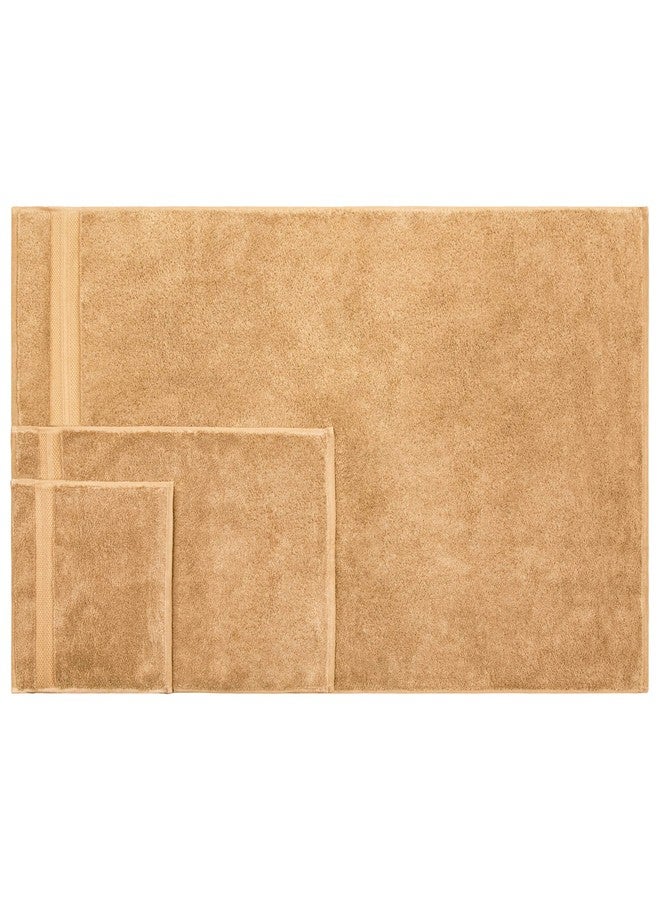 Superior Bathroom Accessories Bath Towel Set, 6 PC, Hazlenut - Image 1