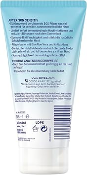 Nivea NIVEA SUN After Sun Sensitive SOS Cream Gel 175 ml Cooling After Sun Gel with Skin Soothing Effect Skin Gel with Organic Aloe Vera and Antioxidants for Sensitive Skin  - Image 5