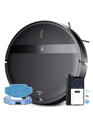 G20 Robot Vacuum with Mop,2 in 1 Mopping Robotic Vacuum with Watertank and Dustbin,Tangle-Free Powerful Suction,Alexa & App Scheduling,  Wi-Fi/App/Remote,Self-Charging, Slim,Black - pzsku/Z0B734DB744A4482AF4ADZ/45/_/1731137196/9ac89e1f-3afb-4d7b-afb5-f9aa48827740
