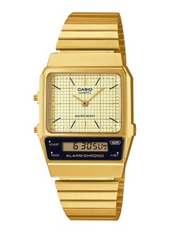 CASIO Casio Vintage Water Resistant Analog-Digital Gold Stainless Steel Watch - AQ-800E-9ADF - 32mm  - Image 1