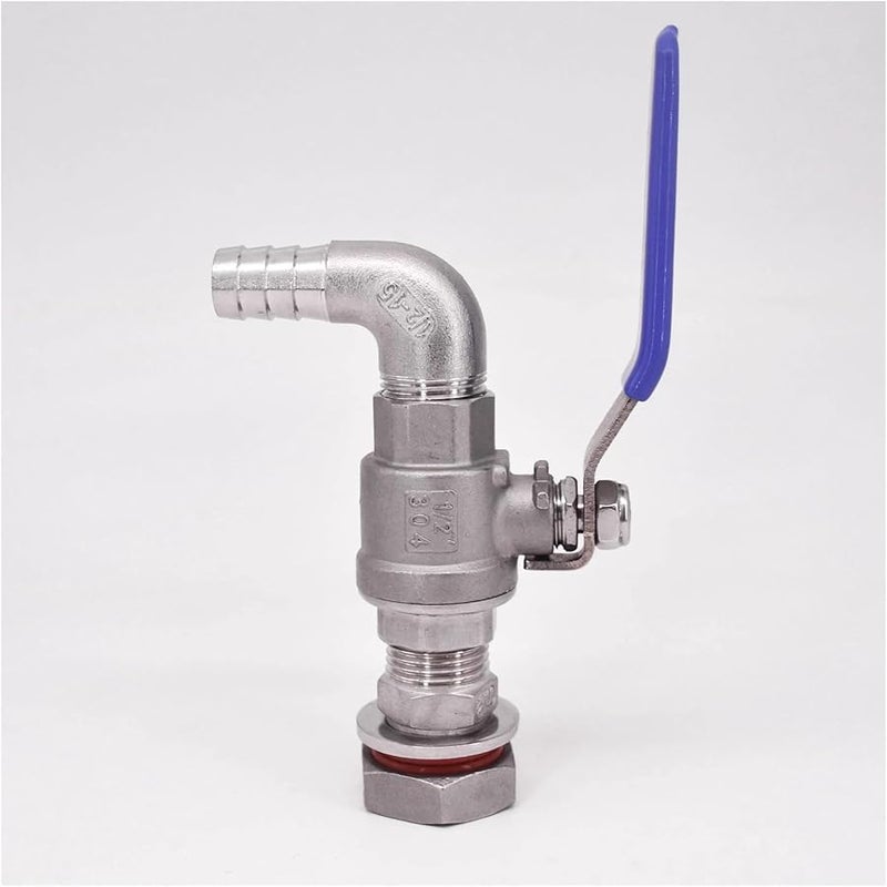 Stainless Steel Ball Valve 1 2 Inch BSP Straight For 19mm ID Hose - Image 2