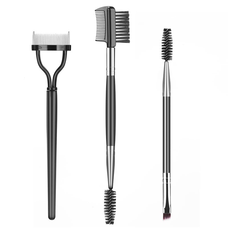 SWEET VIEW Eyebrow Brush Eyelash Separator Brow Comb & Lash Spoolie Professional Eye Makeup Tools (3 Pieces Set) - Image 1