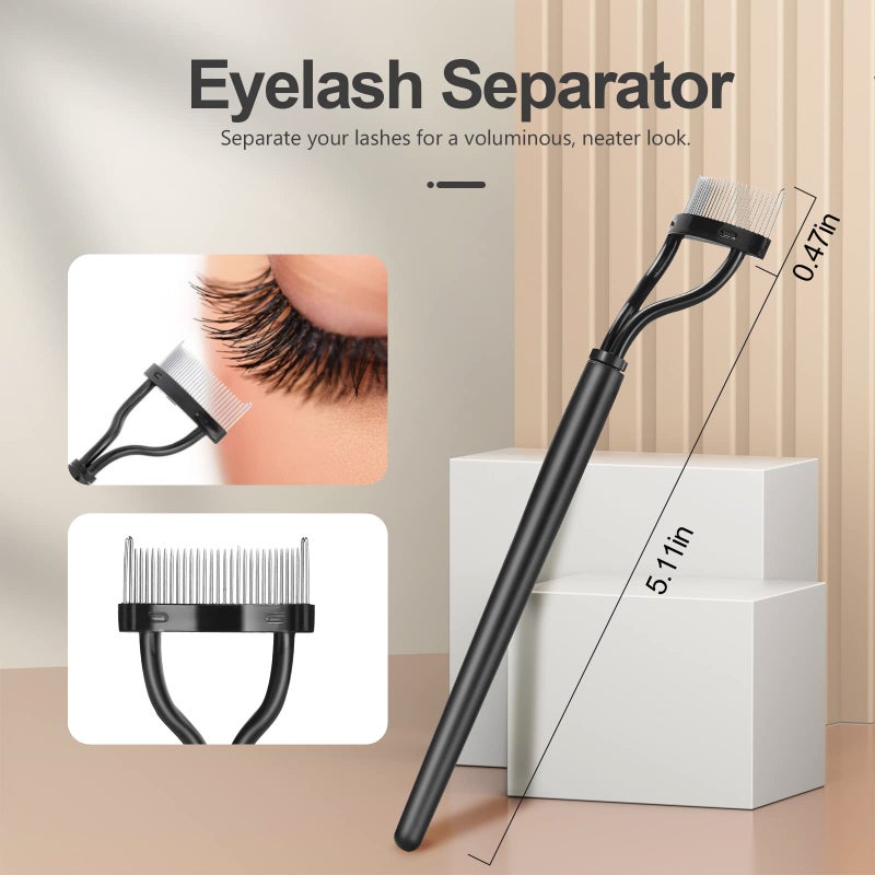 SWEET VIEW Eyebrow Brush Eyelash Separator Brow Comb & Lash Spoolie Professional Eye Makeup Tools (3 Pieces Set) - Image 3