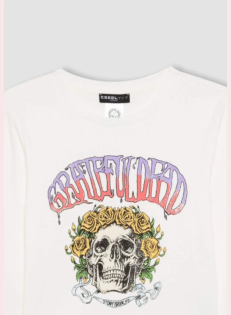 DeFacto Woman Crew Neck Knitted Long Sleeve T-Shirt