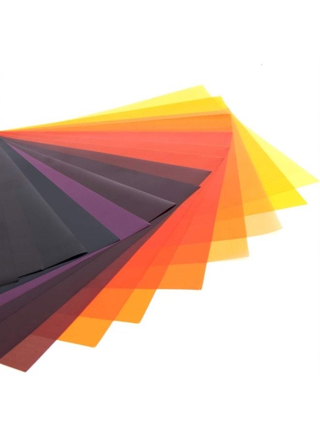 Selens - 20pcs Color Gel Filter for Lighting Effect, 10x10 Inches Photography Color Correction Kit for Photo Video Studio, 20 Assorted Colors, Lighting Filters Transparent Color Sheet Filter Sheet Gels - Image 1