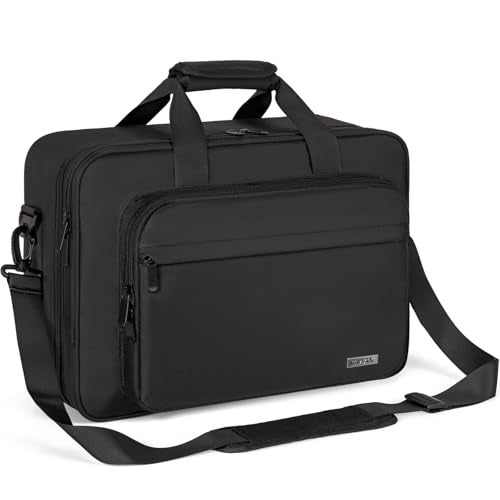 GMAK Projector Carrying Case Travel Bags with 15.6inch Laptop Compartment, Travel Carrying Tote Storage Case with Accessories Pockets Compatible for Most Major Projectors (Bag Only) - Image 1