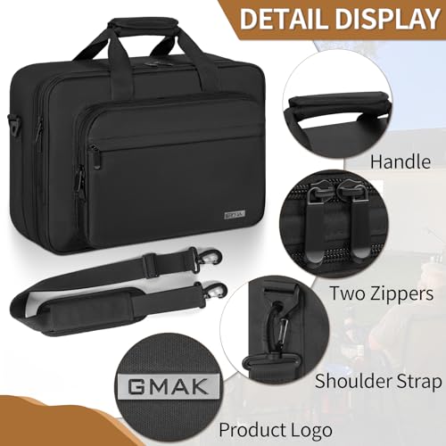 GMAK Projector Carrying Case Travel Bags with 15.6inch Laptop Compartment, Travel Carrying Tote Storage Case with Accessories Pockets Compatible for Most Major Projectors (Bag Only) - Image 5