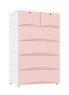 Cool Baby COOLBABY Plastic Cabinet 6 Drawers Storage Dresser ( Pink )  - Image 1