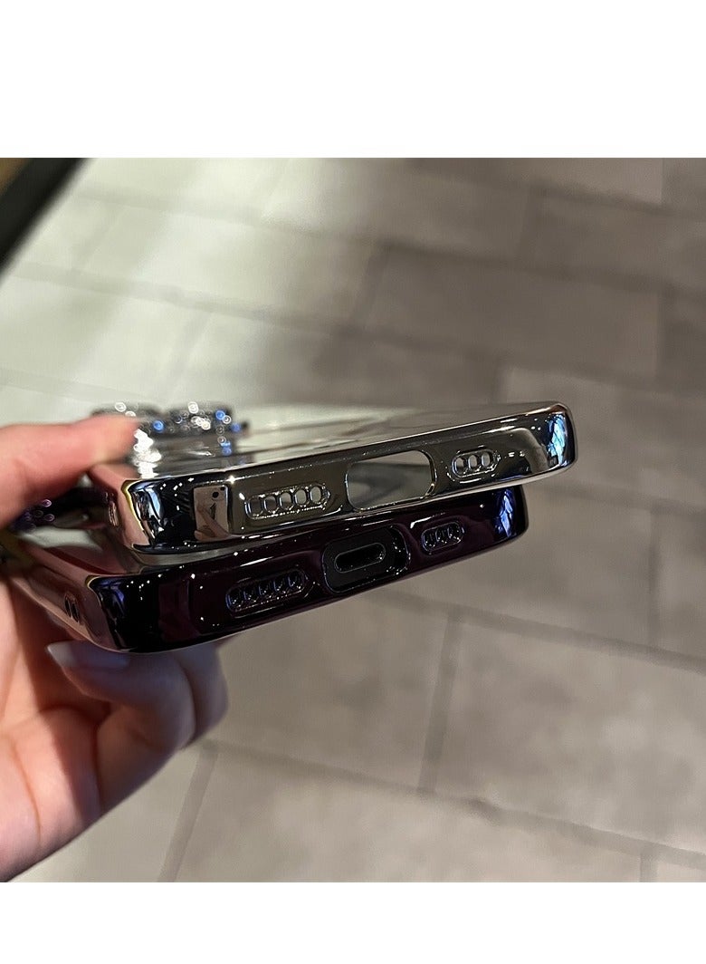 AROAQ Magnetic Case For iphone, Shockproof iPhone Bumper Cover, Plating For Magsafe Wireless Charge Case, Anti-scratch Mobile Protective Cover For iphone 15 Pro Max, 15 Plus, Pro, ( Pink ) - Image 2