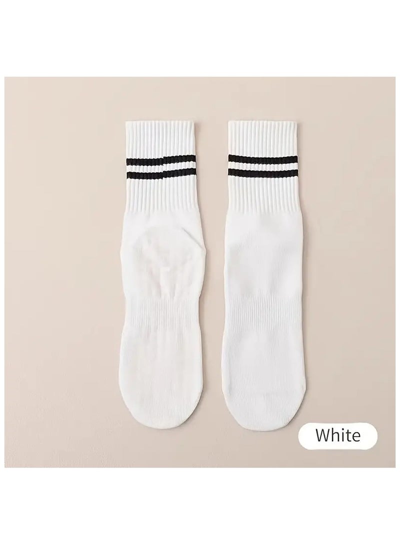 3 Pairs Pilates Socks with Grips for Women, Yoga Barre Socks, Non-Slip Socks for Workout Athletic Socks - Image 5