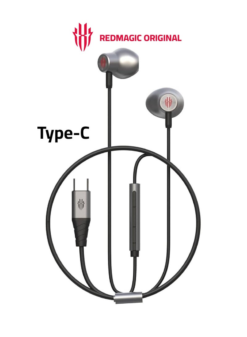 REDMAGIC WH4008 Type-C Wired Gaming Earbuds HiFi Sound, Type-C, Noise Isolation & Clear Mic - Image 1