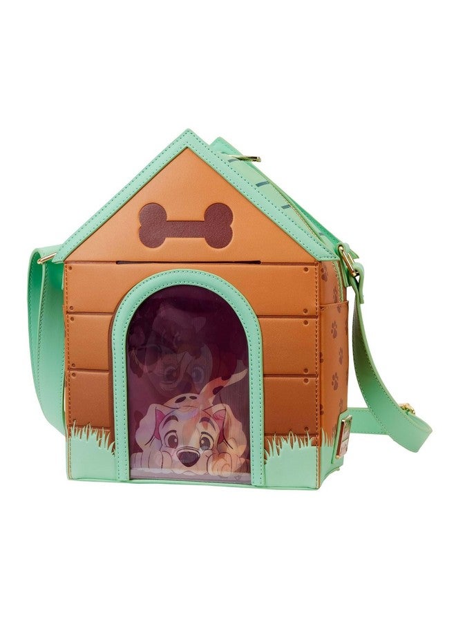 Loungefly I Heart Disney Dogs Dog House Triple Lenticular Figural Crossbody Bag - Image 3