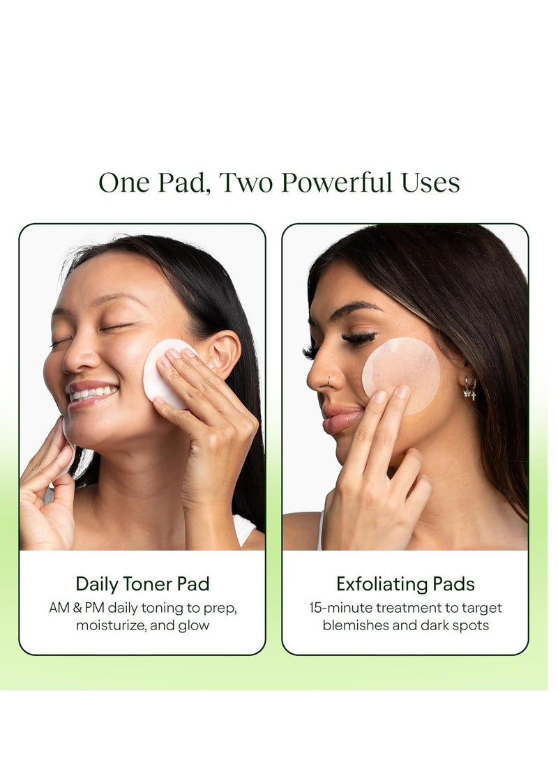 Jiyu - Jiyu Korean Skincare Anti-Aging, Dark Spot & Wrinkle Minimizing Toner Pads - Hydrating with Snail Mucin, Centella Asiatica, Niacinamide, Peptides - for Acne Marks & Hyperpigmentation - 100 Count - Image 1