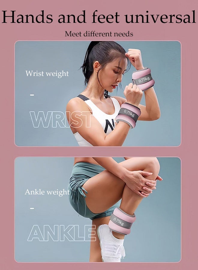 DUNISO 2Pcs Sand Weight Bag Strength Training Weight Set Adjustable Strap Sand Weight Bag for the Arms Feet Ankle Weight Wrist Weight Straps for Gymnastics, Aerobics, Physical Therapy, Gym Exercise - Image 5