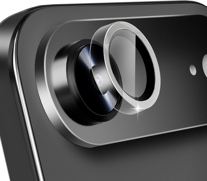 KEKBOXQ 2 Pack Camera Lens Protector for iPhone 17 Air,iPhone Air Tempered Glass Lens Screen Protector Camera Cover Metal Individual Ring for 17 Air 5G 2025,Clear - Image 1