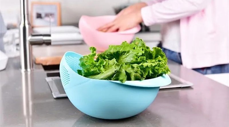 MosQuick® Big Size Rice Strainer Chalni for Kitchen, Colander for Kitchen, Rice Drainer Sieve Kitchen Vegetable Washing Basket Strainer Bowl channi for Fruits Vegetable Rice Pasta - Image 4
