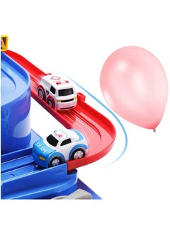 ORiTi ORiTi  Race Track Toys for Boy Car Adventure Toy Puzzle Rail Car, City Rescue Playsets Magnet Toys 3 Mini Cars  - Image 4