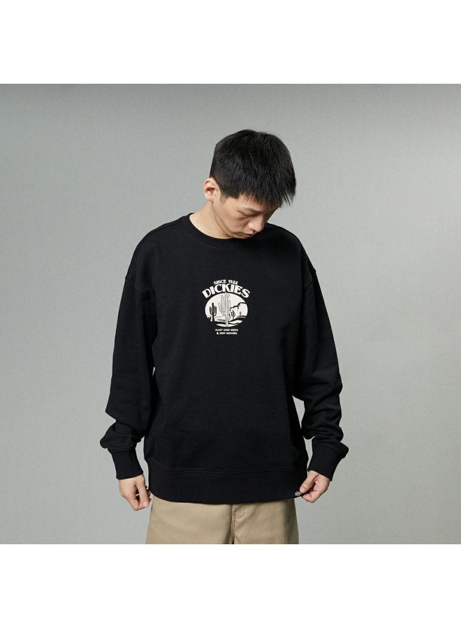 Dickies Everyday Graphic Print Casual Crewneck French Terry American Sweatshirt For Men And Women - Image 2