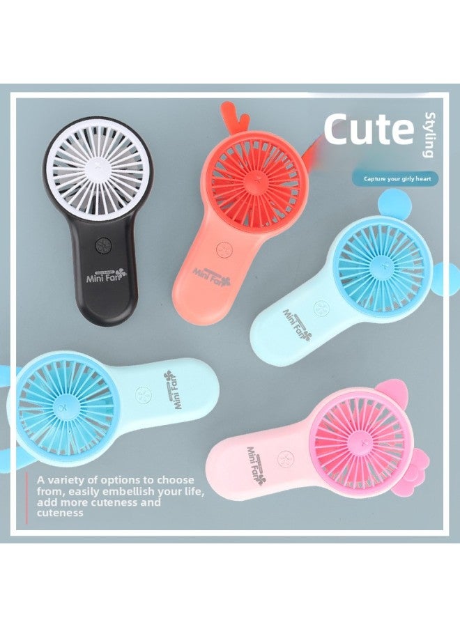 general Handheld Charging Mini Silent Usb Fan Student Office Portable Small Fan Outdoor Wholesale-Color:Orange Fresh Style - Image 4