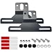 ZXFOOG Trailer License Plate Bracket Holders Black Stainless Steel Metal Car Tag Frame for TruckRVsBoats Universal License Plate Light Mounting Kit with Screw Caps 2 Pack - Image 2