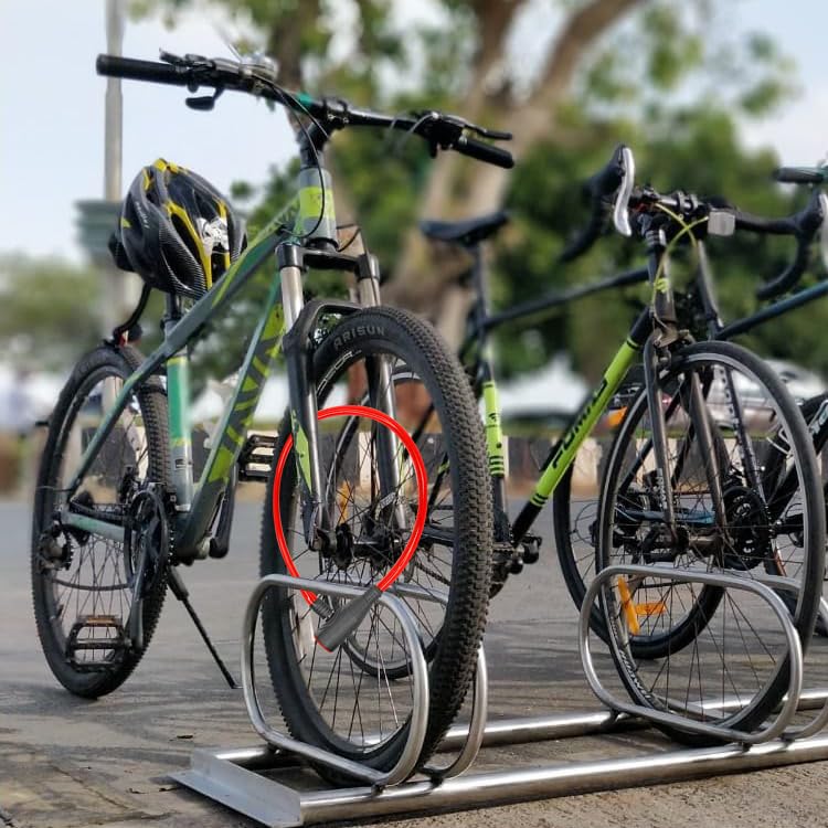 SAMEILI Multipurpose 8-Lever Lock | Includes 1 Lock & 2 Keys | Secure Your Cycle, Helmet, Trolley & More (Red) - Image 3