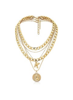 Gold Layered Necklaces For Women Trendy Balloon Initial Pendant Necklace Dainty Chunky Chain Choker Necklaces Jewelry Birthday Gifts (K, Gold) - pzsku/Z0B74C3861EB28F622F7BZ/45/_/1735816782/1a23fb57-1a68-4321-9e24-d9a19553c557