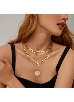 Gold Layered Necklaces For Women Trendy Balloon Initial Pendant Necklace Dainty Chunky Chain Choker Necklaces Jewelry Birthday Gifts (K, Gold) - pzsku/Z0B74C3861EB28F622F7BZ/45/_/1735816796/3f9a6b94-c592-41f4-b06f-fedf13624014