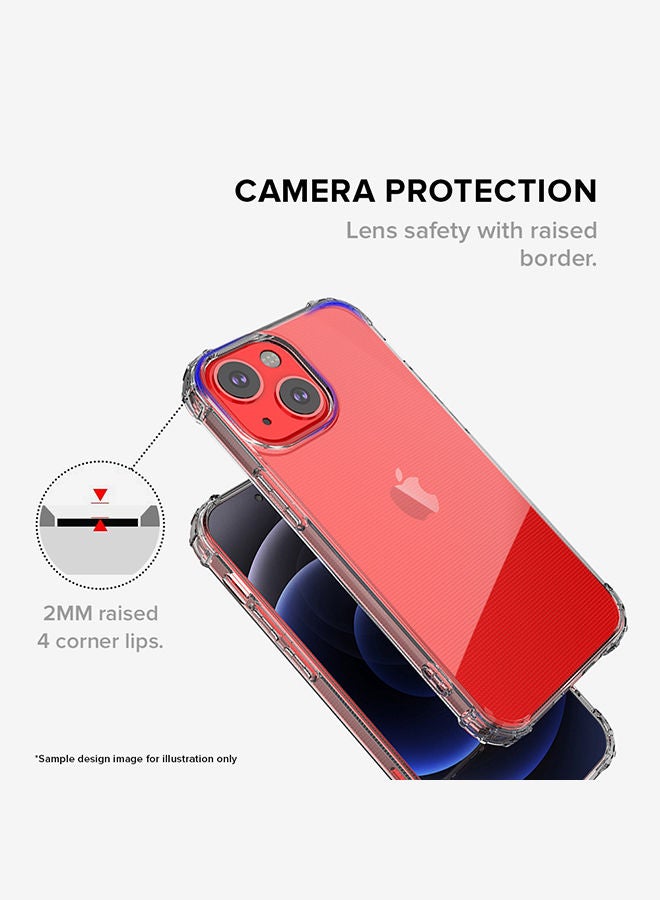 Stylizedd Classic Clear Case for Apple iPhone 13 Military Grade Soft TPU Gel Thin Transparent Flexible Cover - Football Team - Qatar Player Name - Afif - Image 3