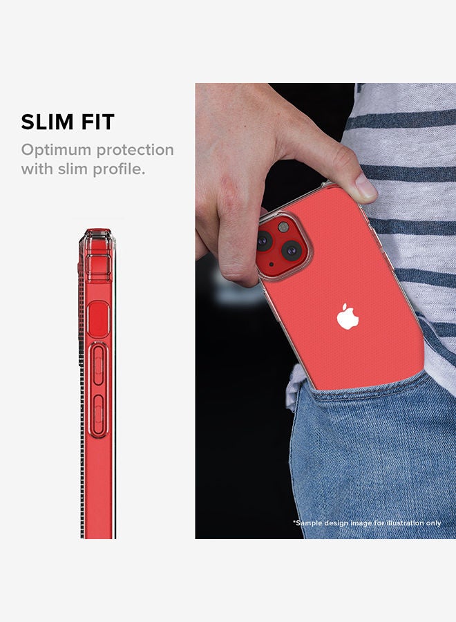 Stylizedd Classic Clear Case for Apple iPhone 13 Military Grade Soft TPU Gel Thin Transparent Flexible Cover - Football Team - Qatar Player Name - Afif - Image 2