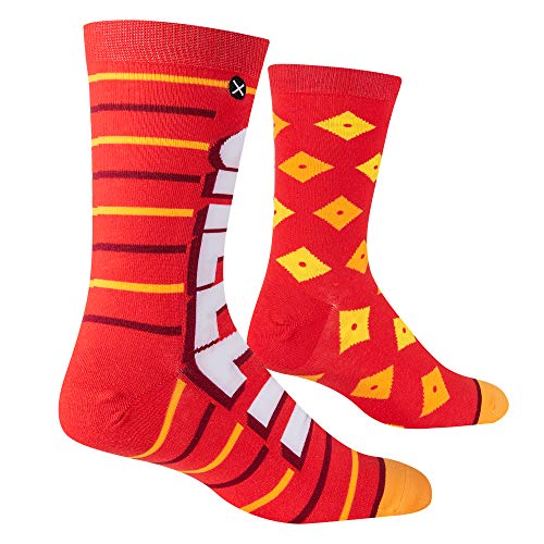 Odd Sox - Cheez It Crackers Crew Socks - Funny Food-Themed Novelty Socks - Size Large for Men & Women - Cool Snack Design Merch - Comfy Cotton Blend - Cozy Gift for Snack Lovers, Birthdays, Holidays - Image 3