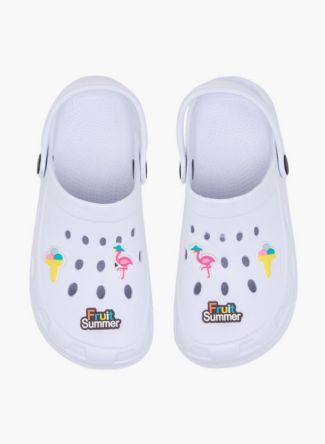 فلورا بيلا من شو إكسبرس كلوجات بناتي بزخرفة فلامنجو مع حزام خلفي - Image 3