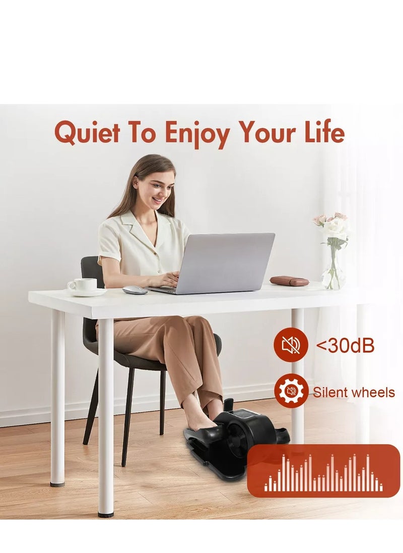 Zoom Plus - Zoom Plus Elliptical Machine, Electric Seated Pedal Exerciser, Mini Ellipse Leg Exerciser with Remoter, 12 Level Speeds, Forward & Reverse Direction, Manual & Auto Mode for Home Office - Image 1