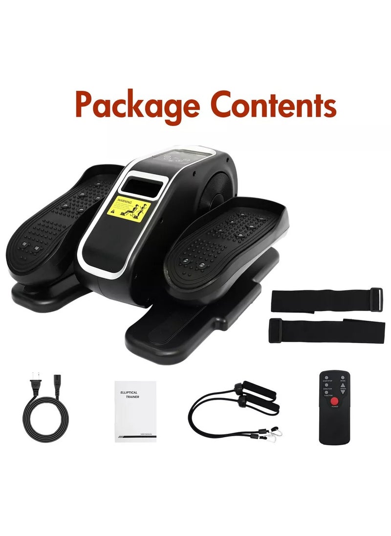 Zoom Plus - Zoom Plus Elliptical Machine, Electric Seated Pedal Exerciser, Mini Ellipse Leg Exerciser with Remoter, 12 Level Speeds, Forward & Reverse Direction, Manual & Auto Mode for Home Office - Image 1